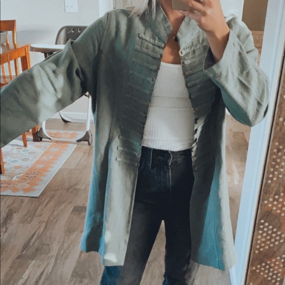 NWOT military inspired coat - Picture 2 of 5